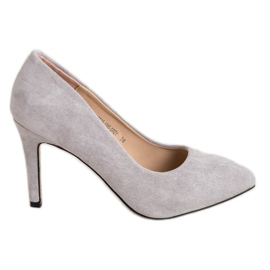 Evento Wildleder-Absätze grau