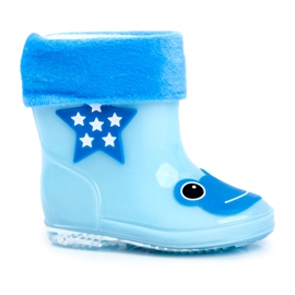 Gummigaloschen Blue Frog für Kinder blau