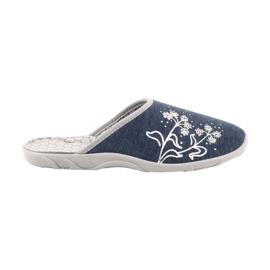 Befado farbige Damenschuhe 235D169 blau grau