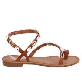 Camel JH121 Camel Flip-Flops mit Muscheln braun