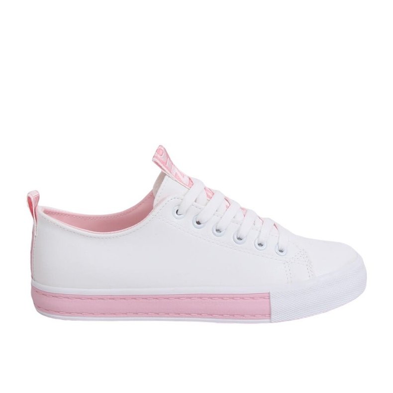 Weiße Damen Sneaker LA70P Rosa
