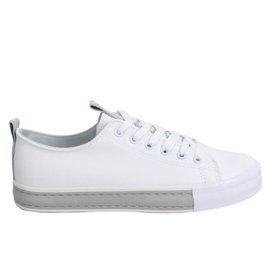 Weiße Damen Sneaker LA70P Grau
