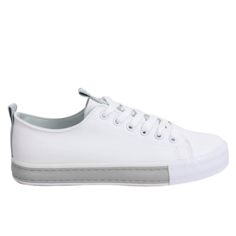Weiße Damen Sneaker LA70P Grau