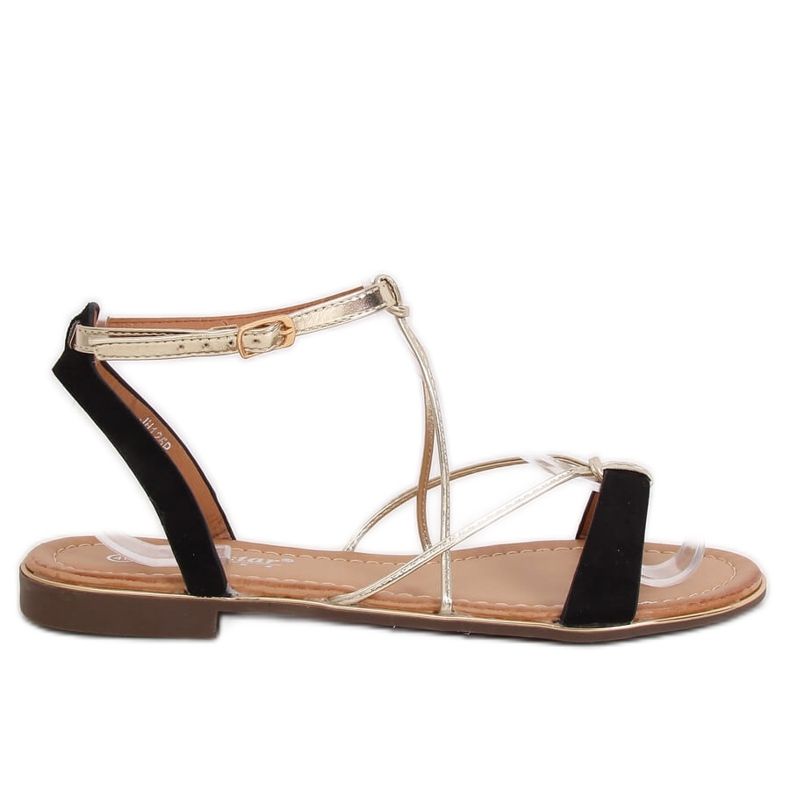 Schwarze Damensandalen JH125P Schwarz