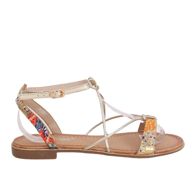 Orange Damensandalen JH125P Orange mehrfarbig