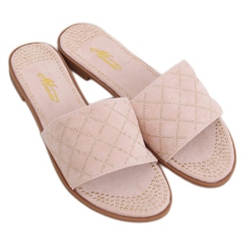 Rosa Damen-Pantoffeln Q-85 Rosa