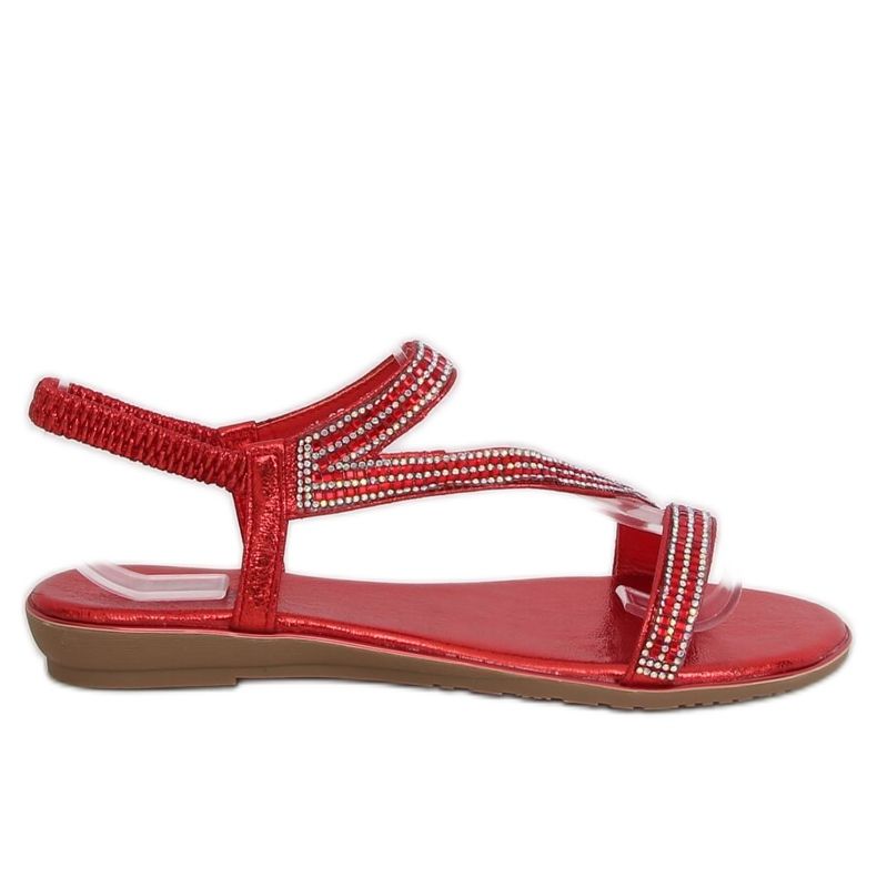 KM-33 Rote asymmetrische rote Sandalen