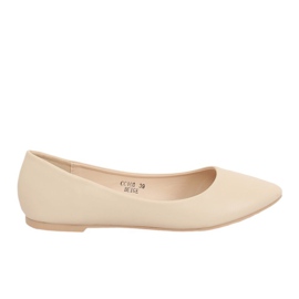 Beige Ballerinas für Damen CC108 Beige