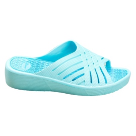 Bona Bequeme leichte Hausschuhe blau