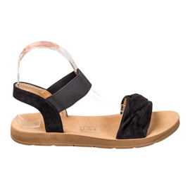 SHELOVET Slip-on-Sandalen schwarz