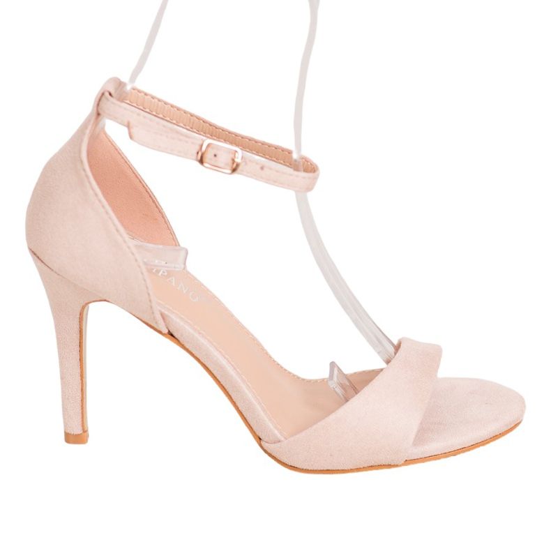 SHELOVET Klassische Wildleder-Heels braun