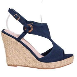 Goodin Geschlossene Espadrilles-Sandalen navy blau blau