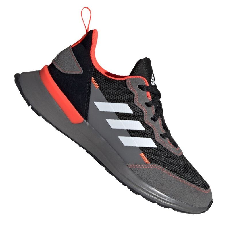 Laufschuhe adidas RapidaRun Elite Jr EG6911 schwarz grau