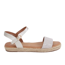 Graue Espadrilles-Sandalen WH939 Grau