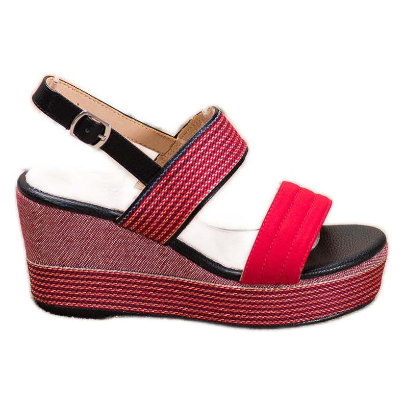 Goodin Rote Keilsandalen