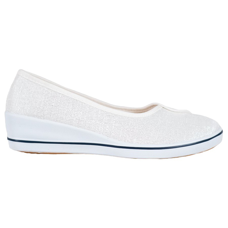 Comer Ballerinas mit Glitzer weiß