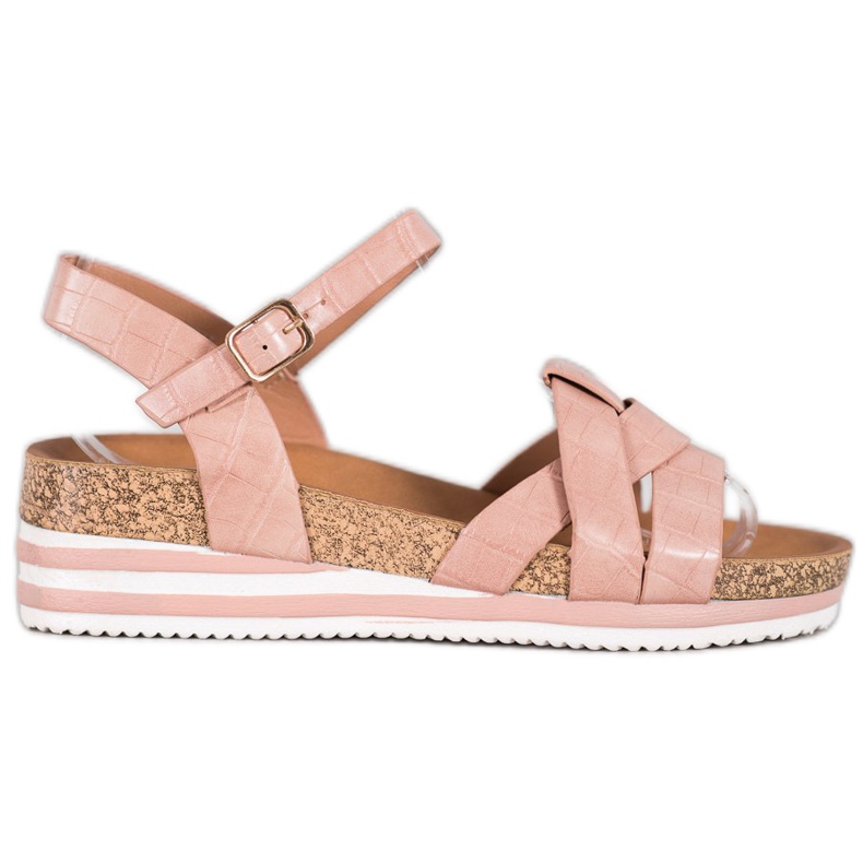 Comer Rosa Sandalen mit Öko-Leder