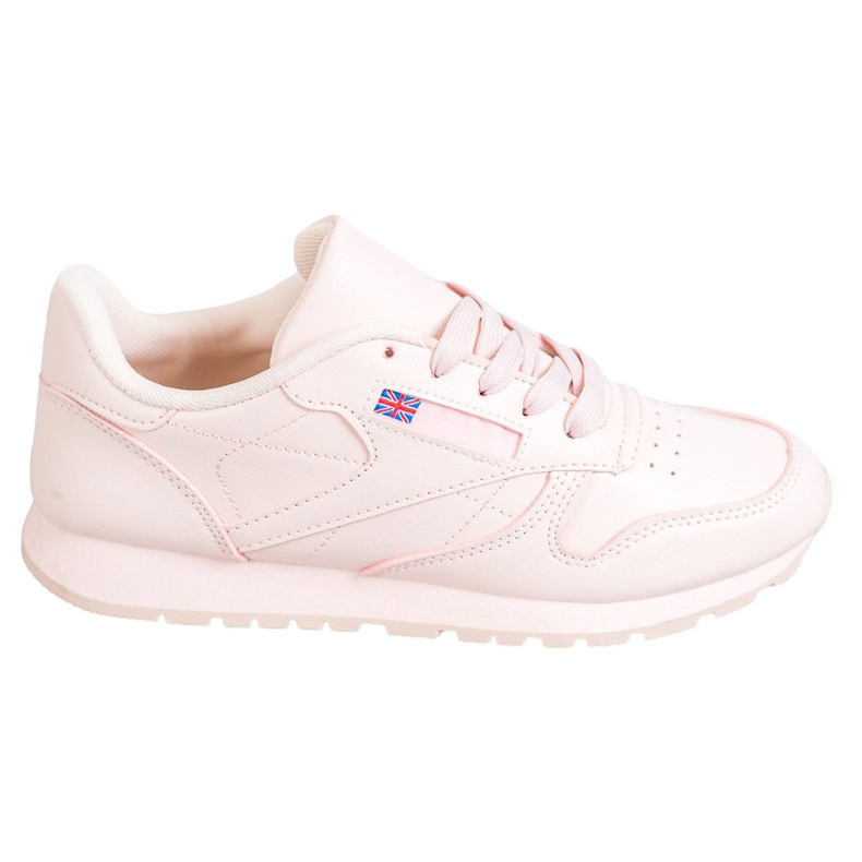 SHELOVET Gebundene Schuhe aus Öko-Leder rosa
