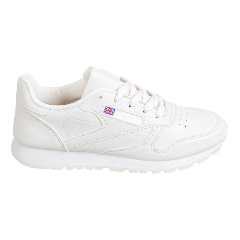 SHELOVET Gebundene Schuhe aus Öko-Leder weiß