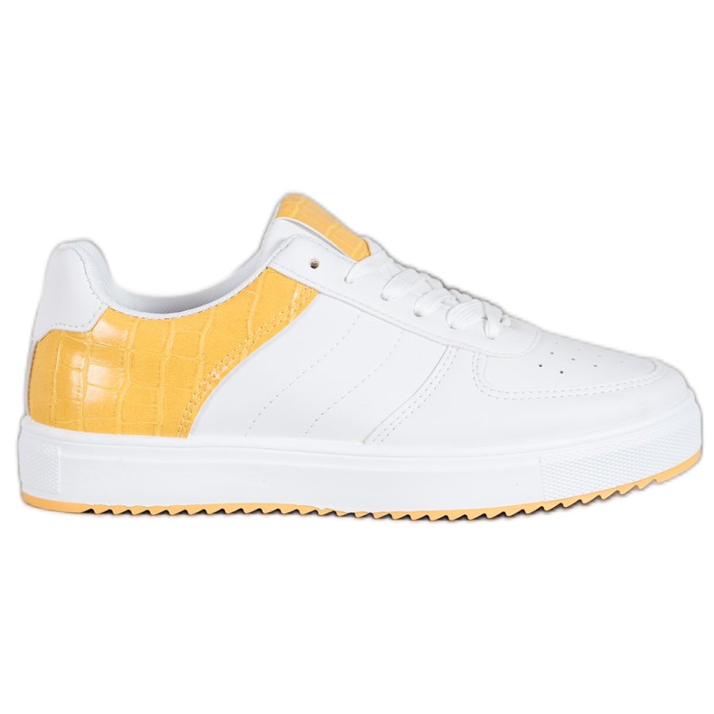 SHELOVET Stylische Schuhe auf der Plattform weiß