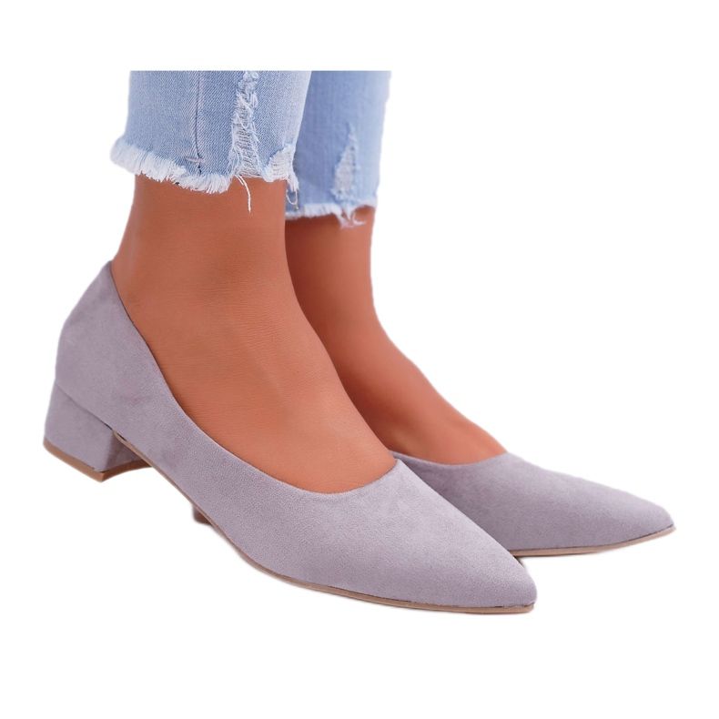 SEA Klassische Damen Pumps Wildleder Grau Rheya