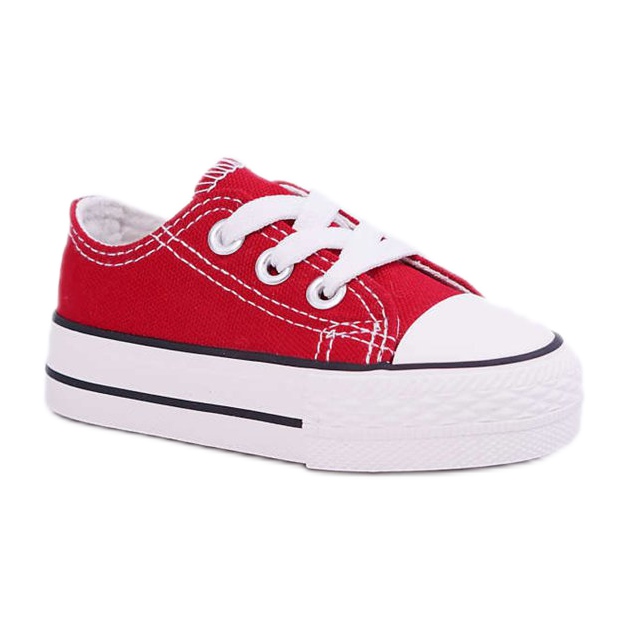 FRROCK Rote Filemon Classic Sneakers für Kinder weiß