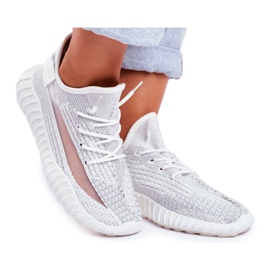 Damen Sportschuhe, leicht, luftig Silber Lumiere grau