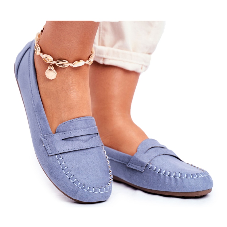 PS1 Damen Slipper Stoff Blau Panay