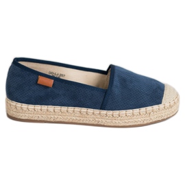 Goodin Durchbrochene Espadrilles marineblau
