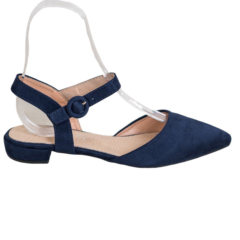 Goodin Marineblaue Pumps mit freiliegendem Absatz navy blau