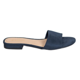 Goodin Flip-Flops auf flacher Ferse navy blau