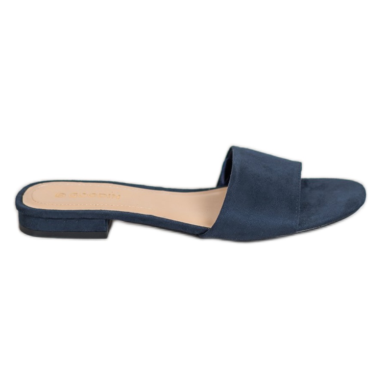 Goodin Flip-Flops auf flacher Ferse navy blau