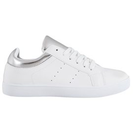 Weiße Sportschuhe grau