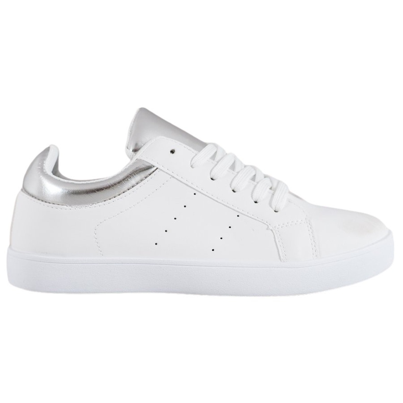 Weiße Sportschuhe grau