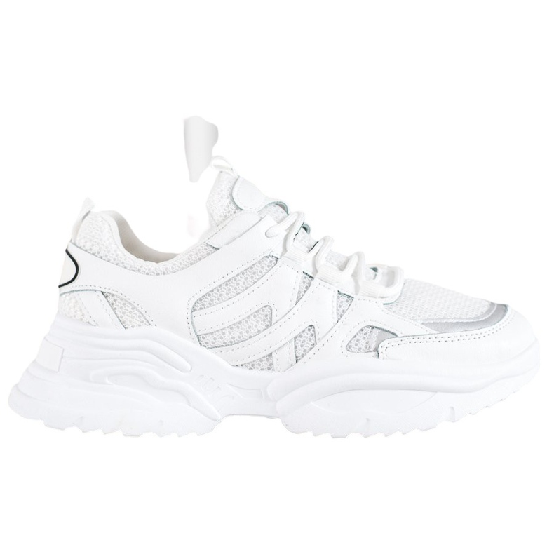 SHELOVET Bequeme weiße Turnschuhe