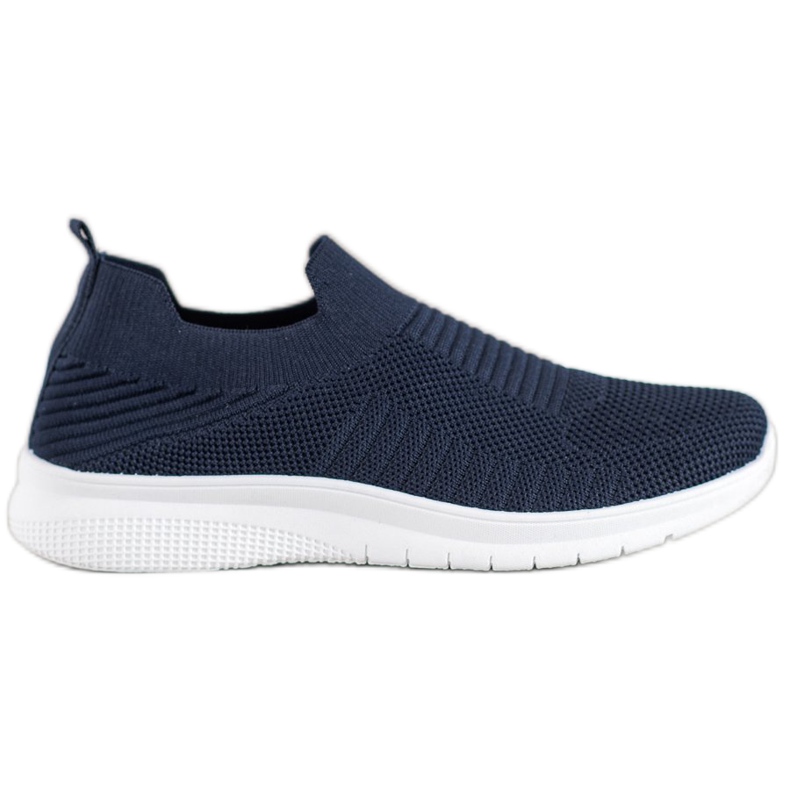 SHELOVET Slip-On Schuhe aus Textil navy blau