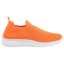 SHELOVET Slip-On Schuhe aus Textil orange