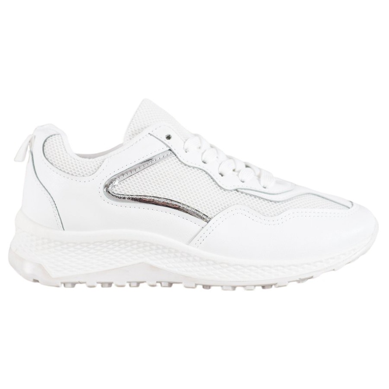 SHELOVET Klassische weiße Turnschuhe grau