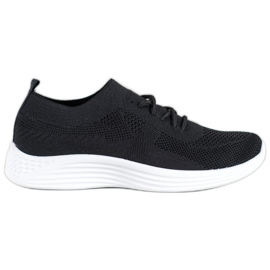 SHELOVET Schwarze durchbrochene Schuhe