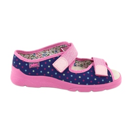 Befado Kinderschuhe 869Y137 marineblau rosa mehrfarbig
