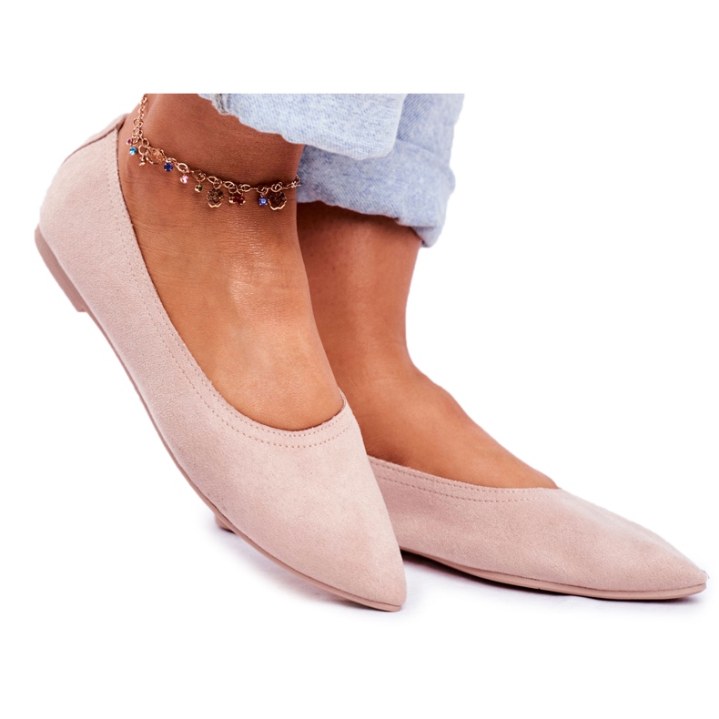PS1 Ballerinas aus Öko-Wildleder für Damen Beige Bellissima
