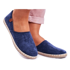 NEWS Marineblaue Vulcan Slip-On Espadrilles für Damen