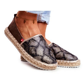 Damen Espadrilles, Geflochtene Sohle Braun Big Star FF274A515