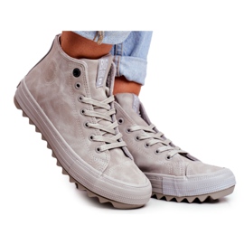 Damen Sneaker Big Star High Warm Grau GG274070