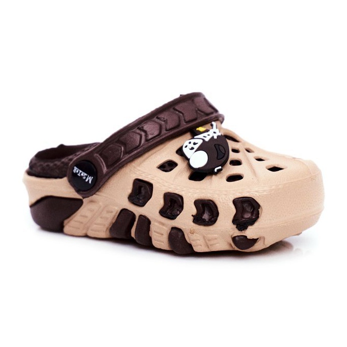Kinder Brown Foam Crocs Brown Plane Donald braun