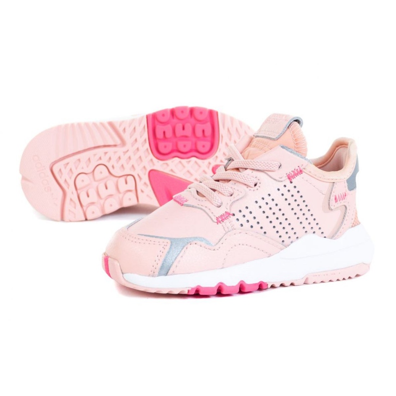 Adidas Nite Jogger El I Jr EG6992 rosa grau