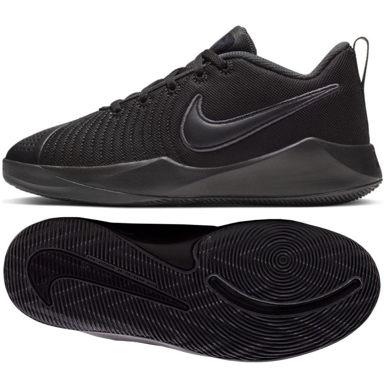 Nike Team Hustle Quick 2 Jr AT5298-001 Schuh schwarz schwarz