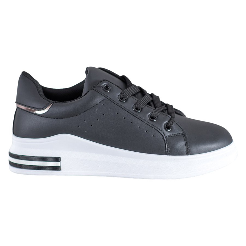 RTX WALK Stylische Sneakers aus Öko-Leder schwarz