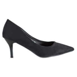 SHELOVET Wildleder Schwarz Heels