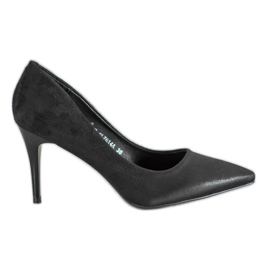 SHELOVET Stylische schwarze High Heels